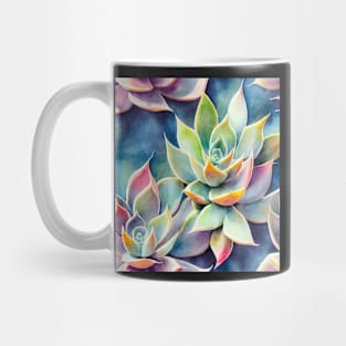 Watercolor succulent pattern Mug